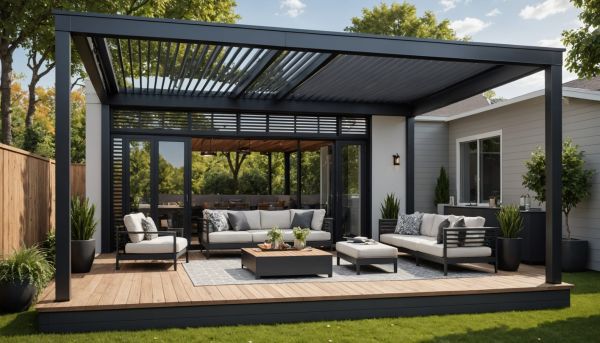 Maximisez votre confort extérieur avec une pergola bioclimatique étanche